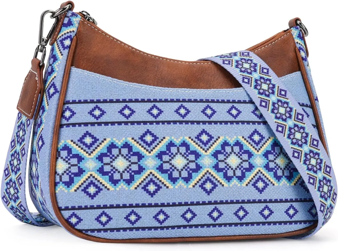 MEITRUE Leather Crossbody Bags for Women - Trendy Shoulder Handbags with Adjustable Strap