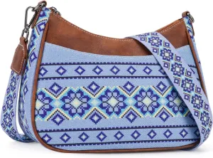 MEITRUE Leather Crossbody Bags for Women - Trendy Shoulder Handbags with Adjustable Strap