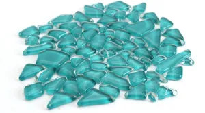 Milltown Merchants Smooth Mosaic Pieces (400-450 Per Bag), 1 Pound (16 oz.) (1 Pound, Blue-Green)
