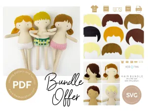 Mini Pals 14" doll BUNDLE (doll   hairstyle add-on)