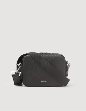 Minibag Hook Small Saffiano Leather Bag Black