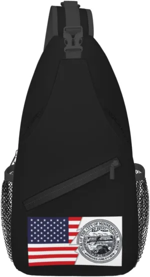 Minneapolis Seal And America Crossbody Bags For Women Men Chest Backpack Gym Shoulder Bag Travel Outdoor Sports Casual Crossbody Bags