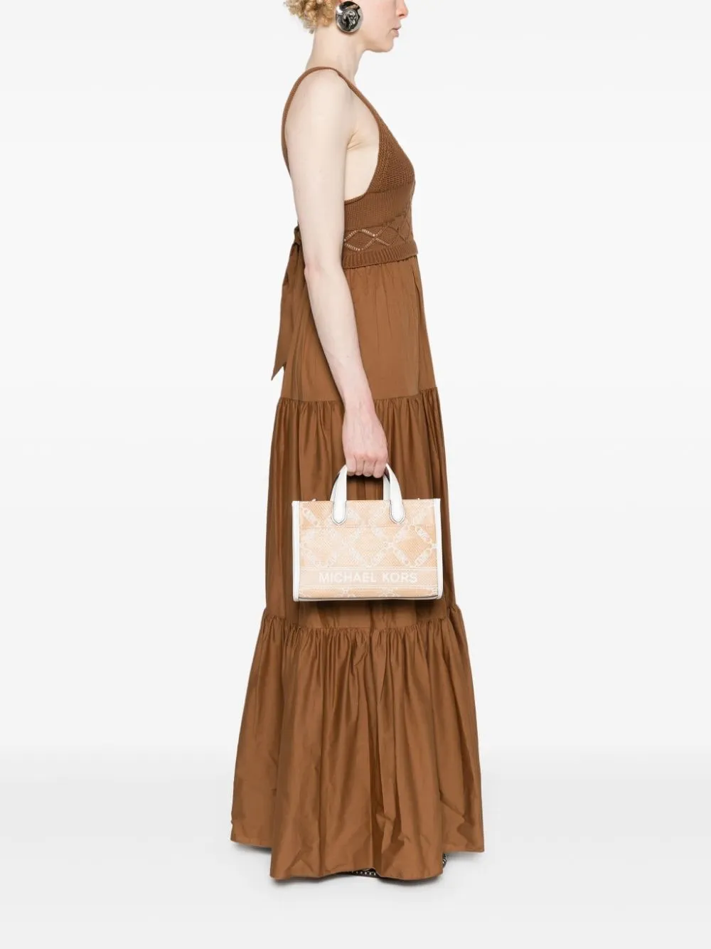 Mmk Gigi Small Rafia Tote Bag