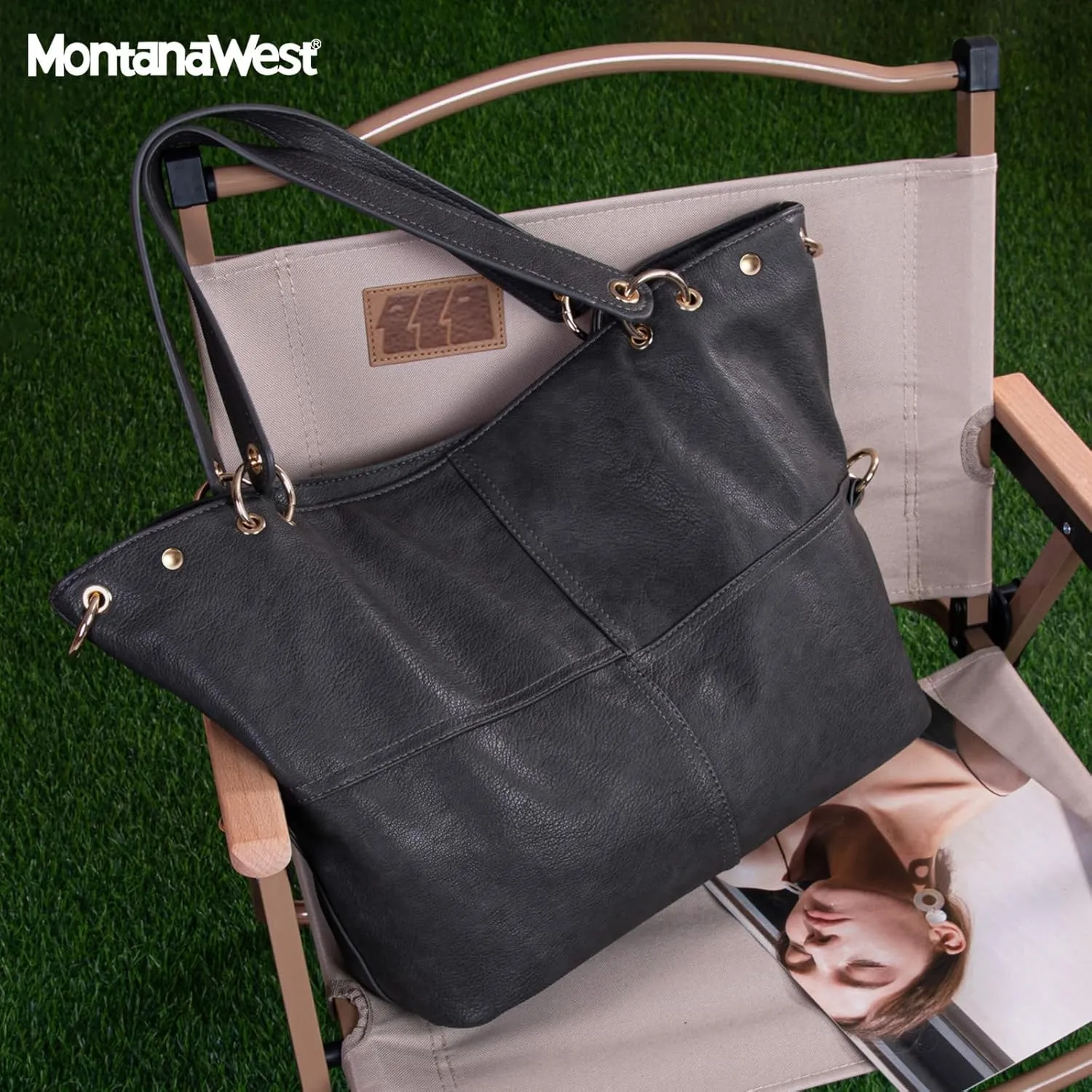 Montana West Tote Bag for Women Hobo Handbag Shoulder Top-handle Purses