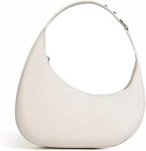 Moon Bags For Women, Faux Crocodile Pattern Leather Crescent Bag, Small Trendy Shoulder Bag Women's Fashion Handbag