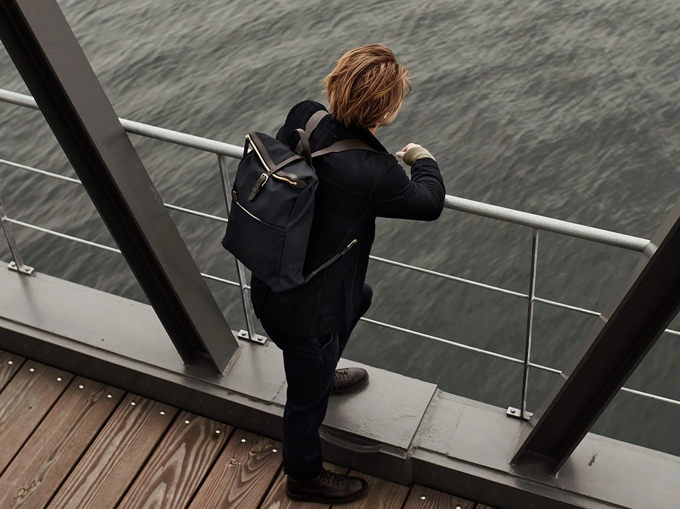 M/S Express – Navy/Dark Brown