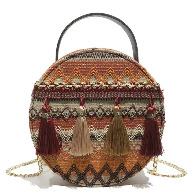 National Striped Vintage Bag