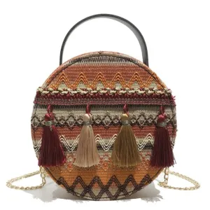 National Striped Vintage Bag