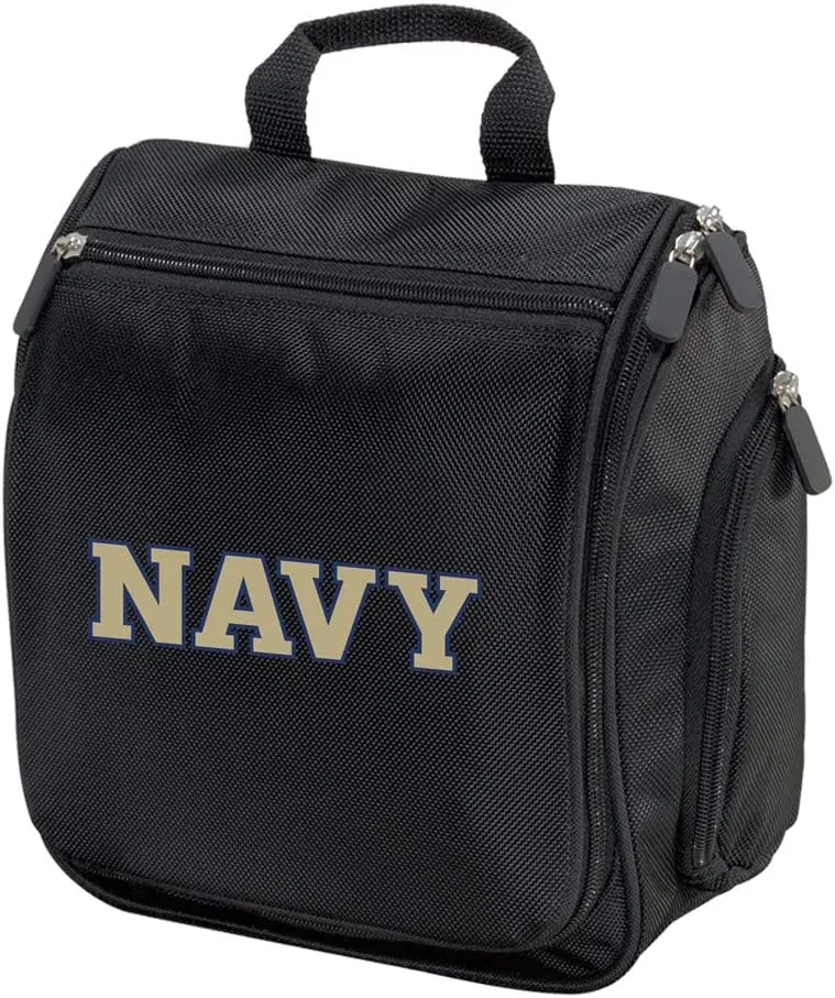 Naval Academy Toiletry Bag Or Hanging USNA Navy Shaving Kit Official Naval Academy Logo Travel Bags