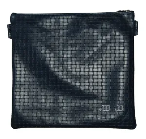 Navy Basket weave leather Tallis and Tefillin bag