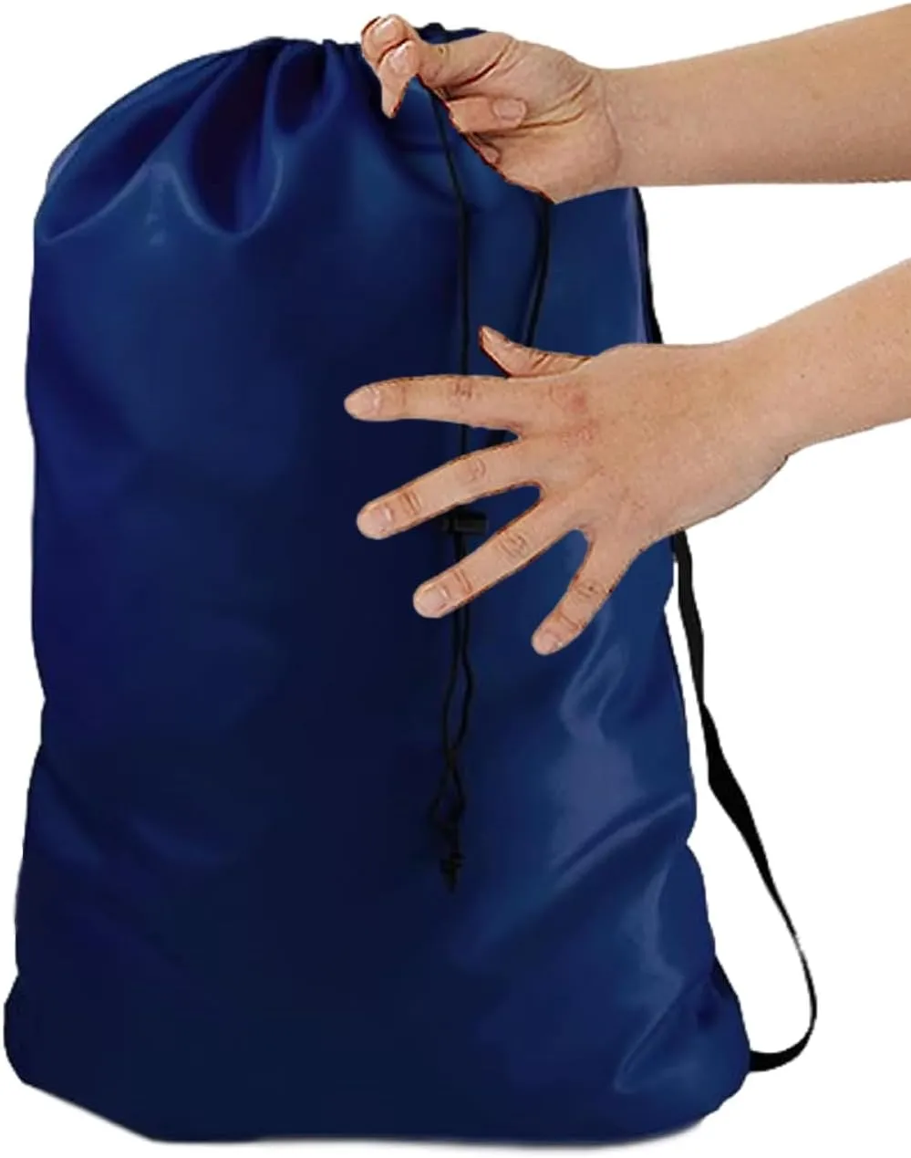 Navy Blue Heavy Duty Laundry Bag w/Shoulder Strap by Ultra Essentials, XL 24" X 36" Tear Resistant Utility Bags, Dorm Hamper, Camping Tent, Sports Balls & Jerseys, Clothes, Yarn Storage