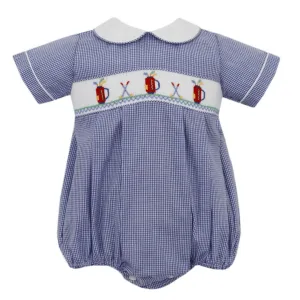 navy gingham golf clubs bubble