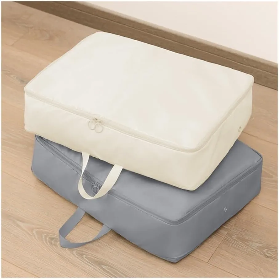 New Compression Storage Bag For Quilt Clothes Foldable Bag Storage Clothing Wardrobe Closet Organizers Home Pillow Blanket Bags(Black,40x30x18cm)