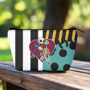 Nightmare Before Christmas Pattern Zip-up Wristlet Bag