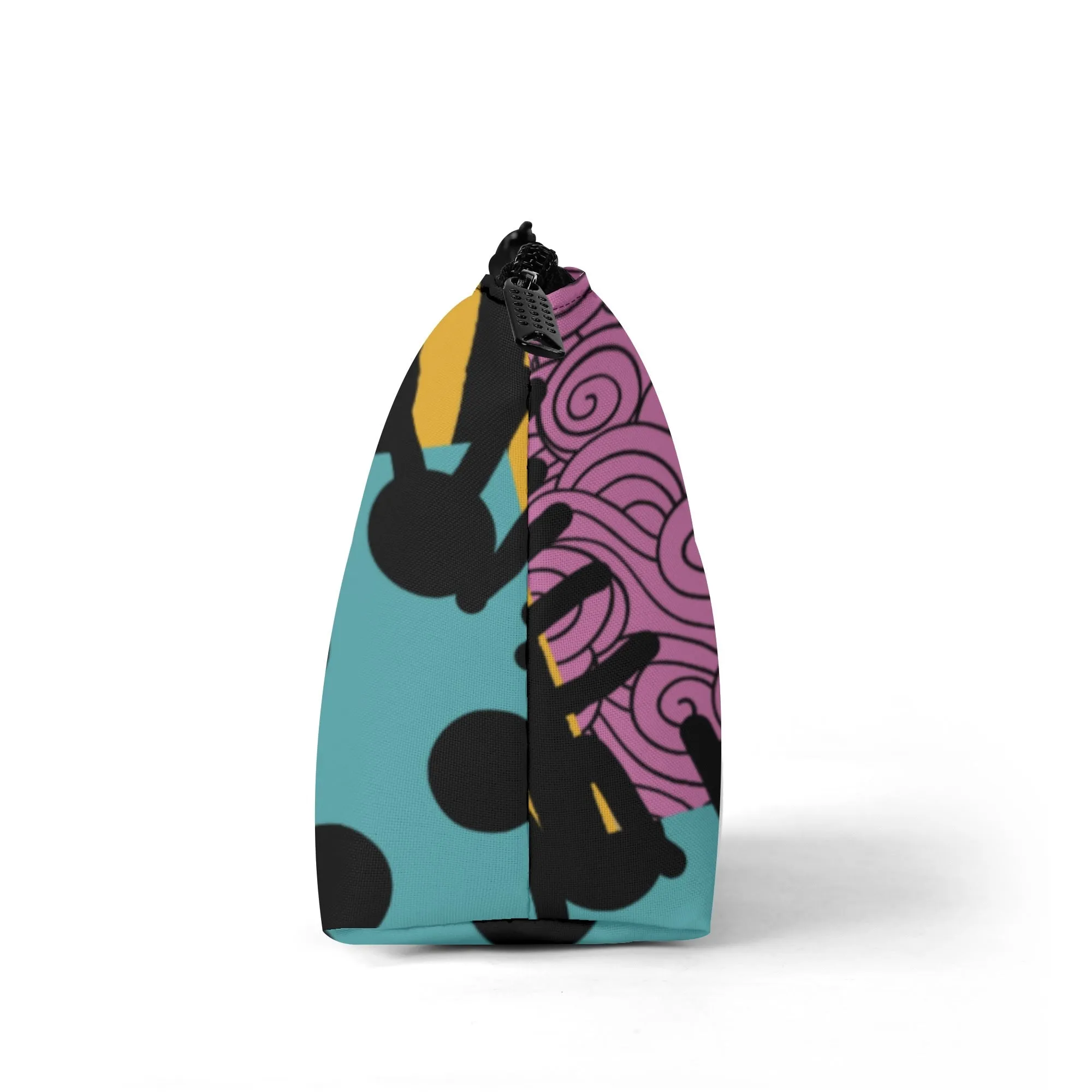 Nightmare Before Christmas Pattern Zip-up Wristlet Bag