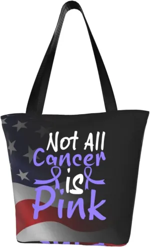 Not All Cancer Is Pink Stomach Cancer Fashion Shoulder Bag Large Capacity For Man Or Woman