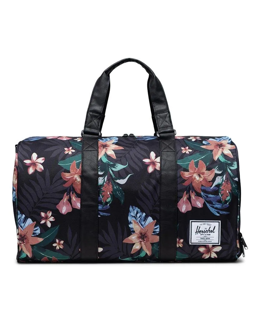 Novel Duffle Summer Floral Black