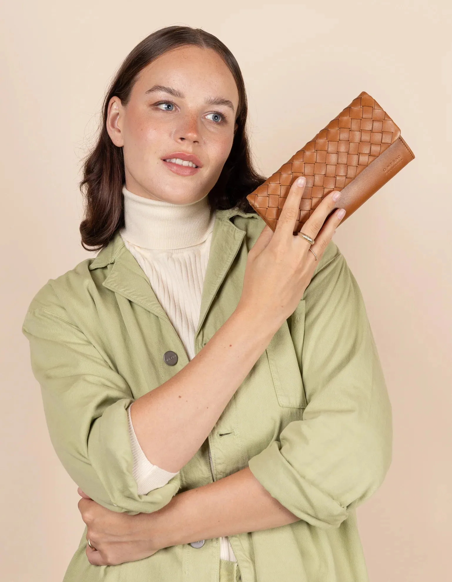 O My Bag Pouch Pau - Cognac Woven