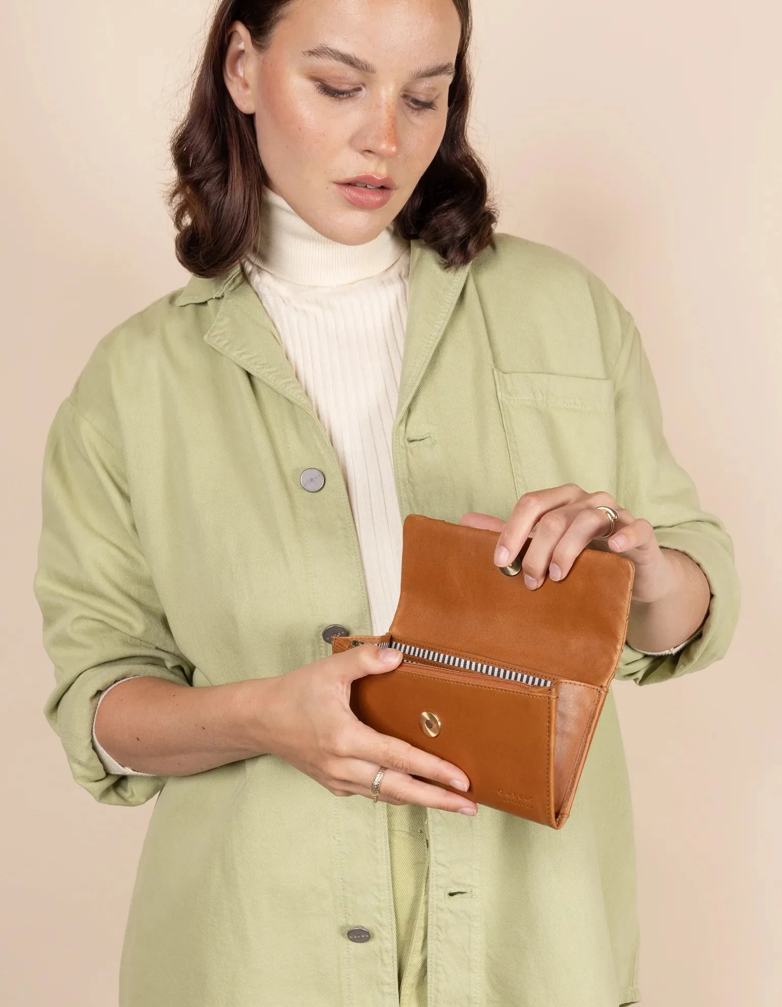 O My Bag Pouch Pau - Cognac Woven