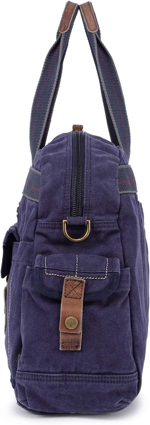 Oak Hill Weekender Travel Duffel Bags Weekender Overnight Bag with Shoe Pouch Large Carry On Bag Travel Tote Duffel Bag(Navy)