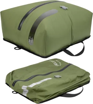 ONTYZZ Travel Vacuum Compression Bags Reusable Compression Bag with IP67 Waterproof Zipper Space Saver Vacuum Bags for Suitcase,One Pack Green