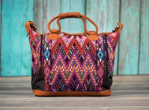 Overnighter Tote Bag Cross Body Purse Diaper Bag Mayan Mello