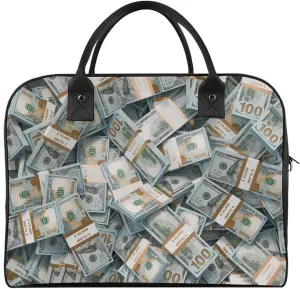 Paisley Navy Blue Pattern Travel Handbag with A Large Capacity Design That Can Be Reused