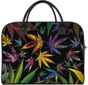Paisley Navy Blue Pattern Travel Handbag with A Large Capacity Design That Can Be Reused
