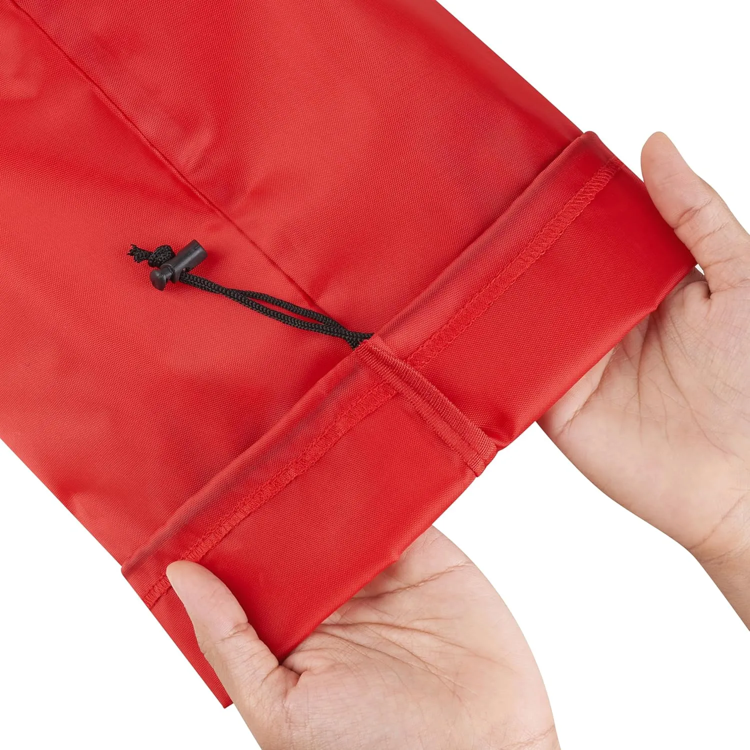 PALTERWEAR Drawstring Bag with Toggle - Nylon Cinch and Ditty Pouch (Red, 8 x 11 Inch)