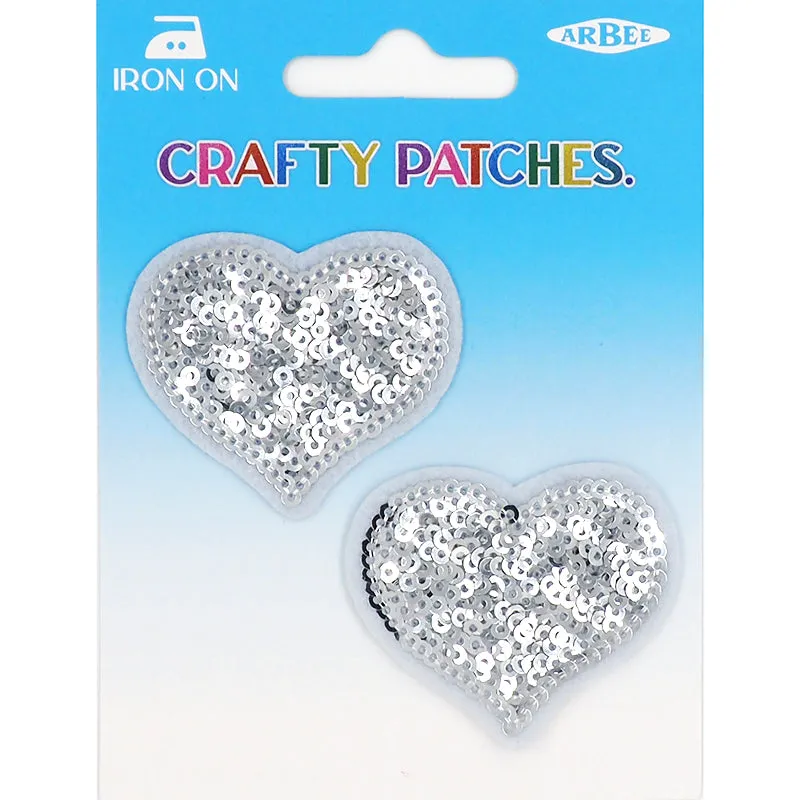 PATCH MEDIUM SEQUIN HEARTS
