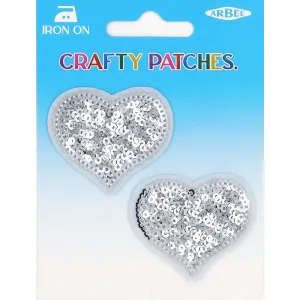 PATCH MEDIUM SEQUIN HEARTS