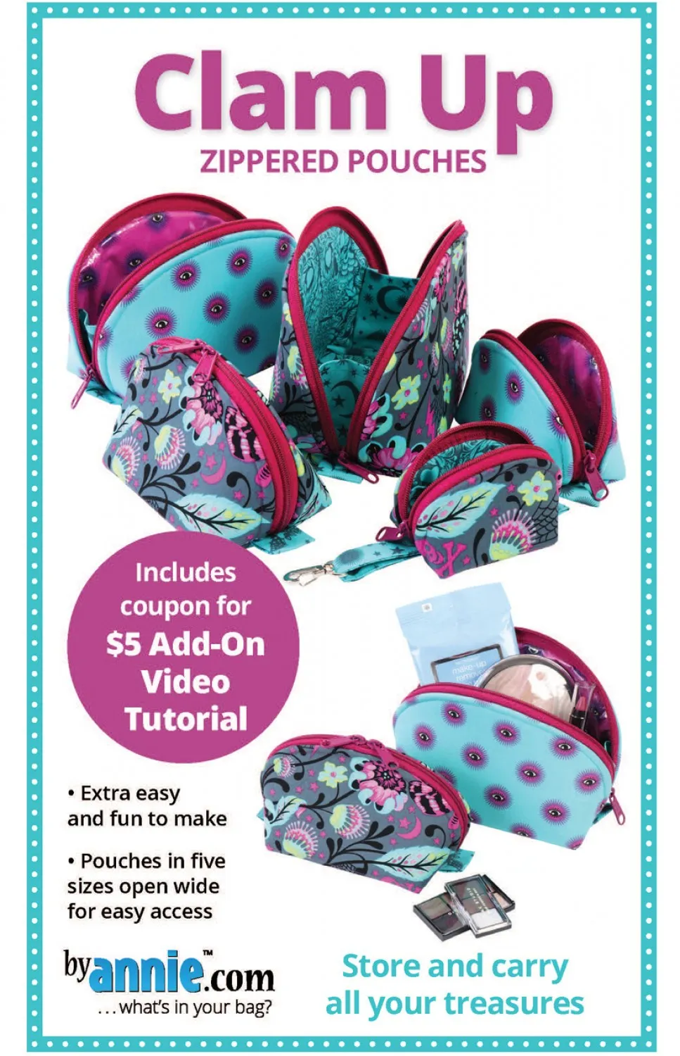 Patterns By Annie - Clam Up - Paper Pattern