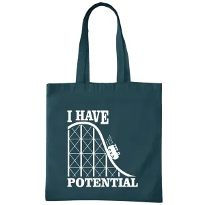 Physics Tote Bags Great Gift for Physicist Teachers Science Majors Navy Black Multicolor Canvas Tote Bag