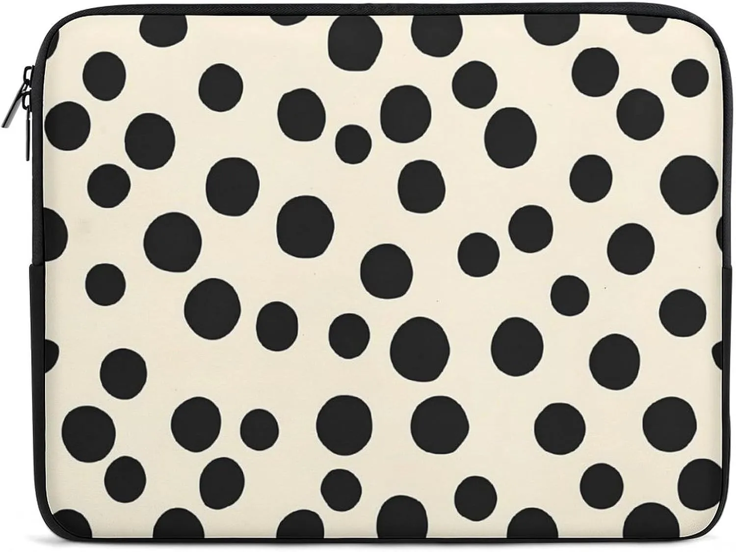 Polka Dots Beige Pattern Fashion Laptop Sleeve Bag Computer Carrying Case for Business Office Travel