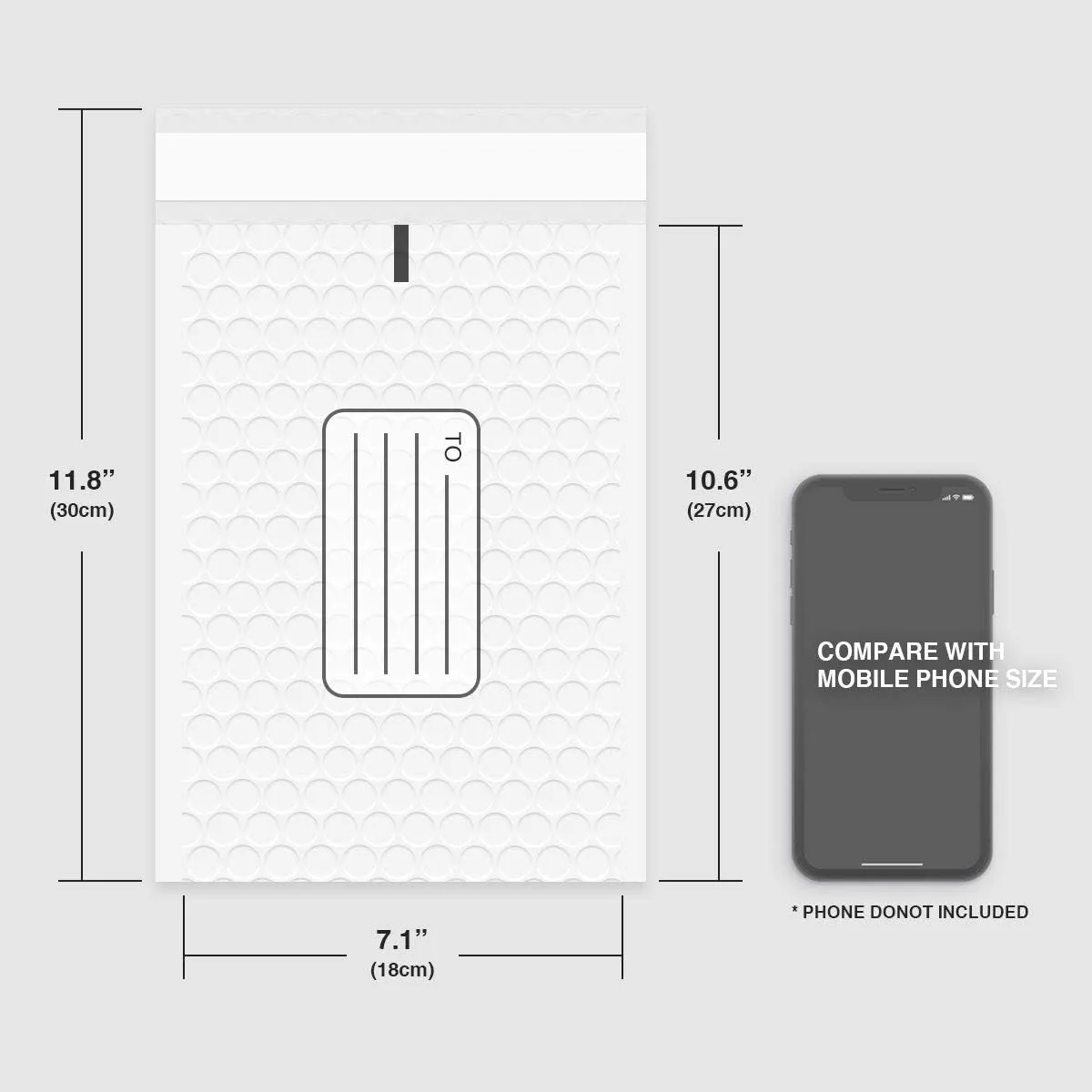 Poly Bubble Mailers, 25Pcs 7x10 Inch Small Padded Envelopes, White Bubble Envelopes Bags Waterproof Self Seal Bubble Wrap Envelopes for Shipping, Mailing, Packaging, Bulk (180 x 260mm)