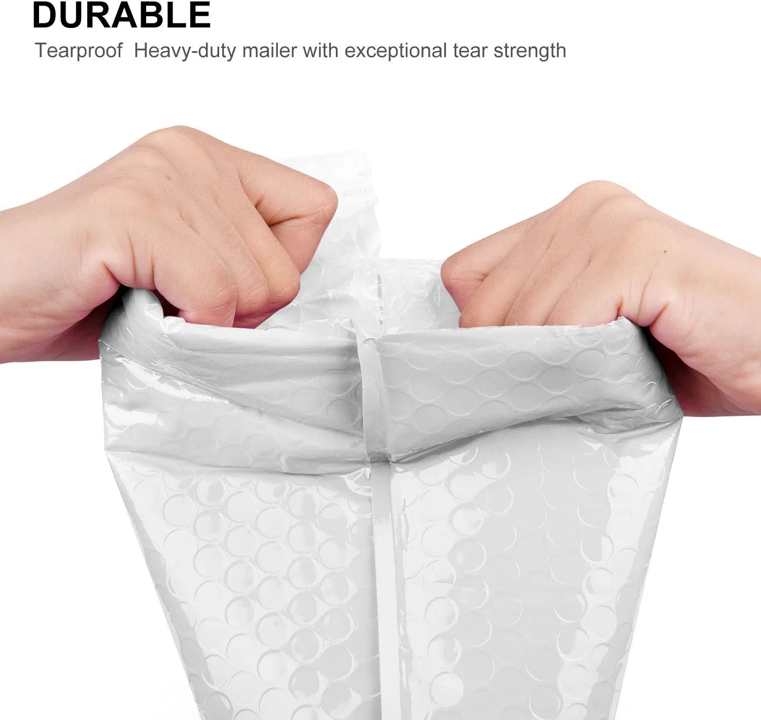 Poly Bubble Mailers, 25Pcs 7x10 Inch Small Padded Envelopes, White Bubble Envelopes Bags Waterproof Self Seal Bubble Wrap Envelopes for Shipping, Mailing, Packaging, Bulk (180 x 260mm)