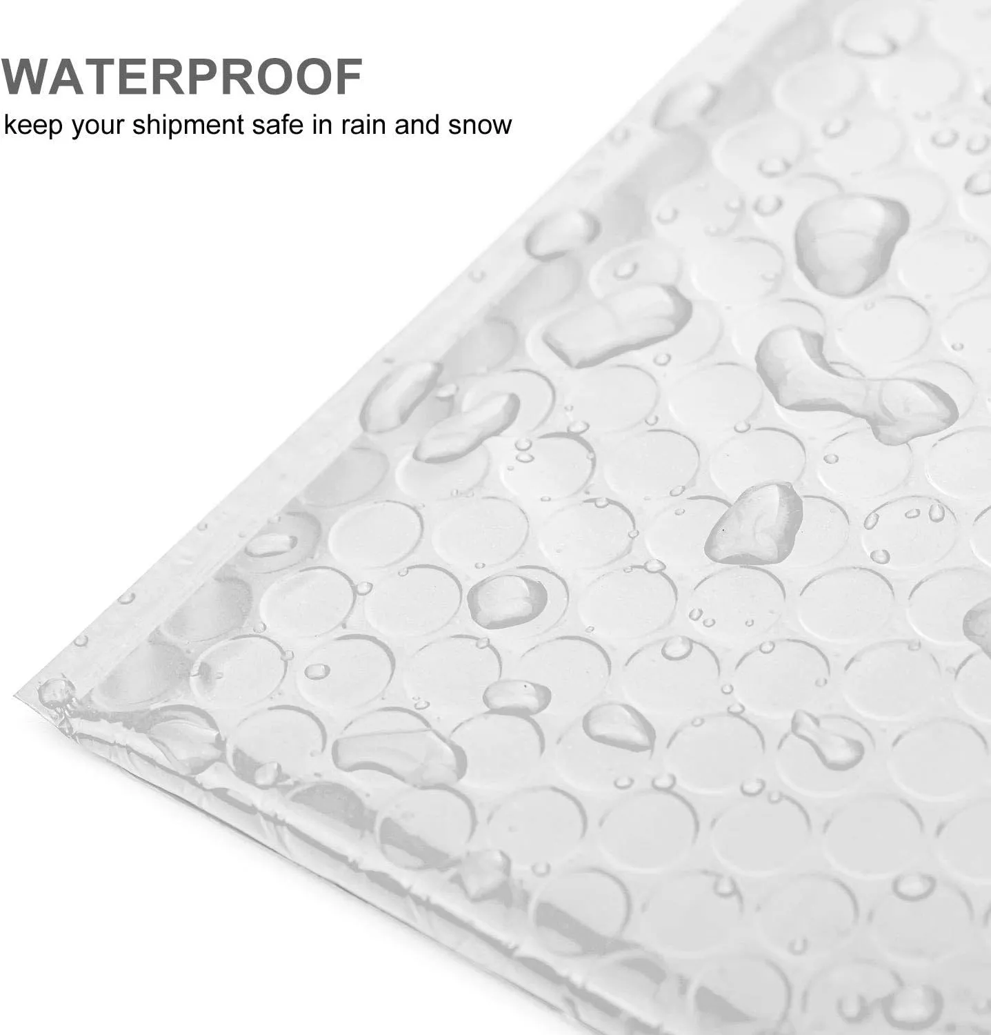 Poly Bubble Mailers, 25Pcs 7x10 Inch Small Padded Envelopes, White Bubble Envelopes Bags Waterproof Self Seal Bubble Wrap Envelopes for Shipping, Mailing, Packaging, Bulk (180 x 260mm)