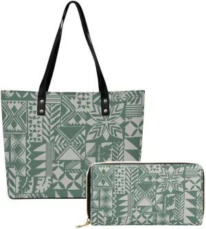 Polynesian Vintage Art Women'S Tote And Purse Custom Women'S Bags Large Capacity Appear Stylish Shoulder Bags