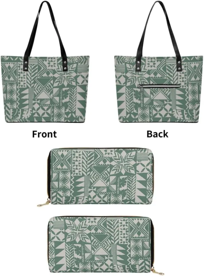 Polynesian Vintage Art Women'S Tote And Purse Custom Women'S Bags Large Capacity Appear Stylish Shoulder Bags