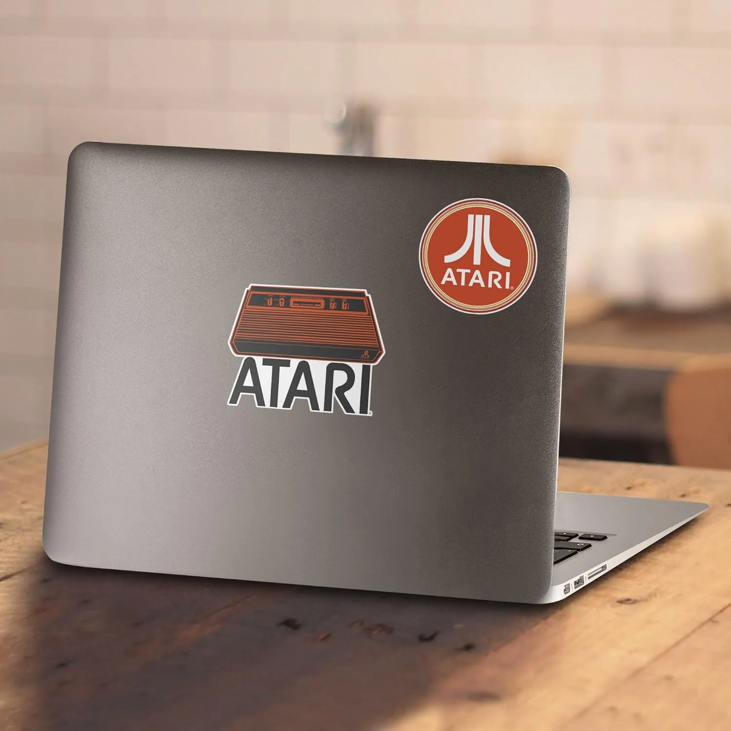 Popfunk Classic Atari Video Game Retro Logo Vintage Gaming Console T Shirt & Stickers