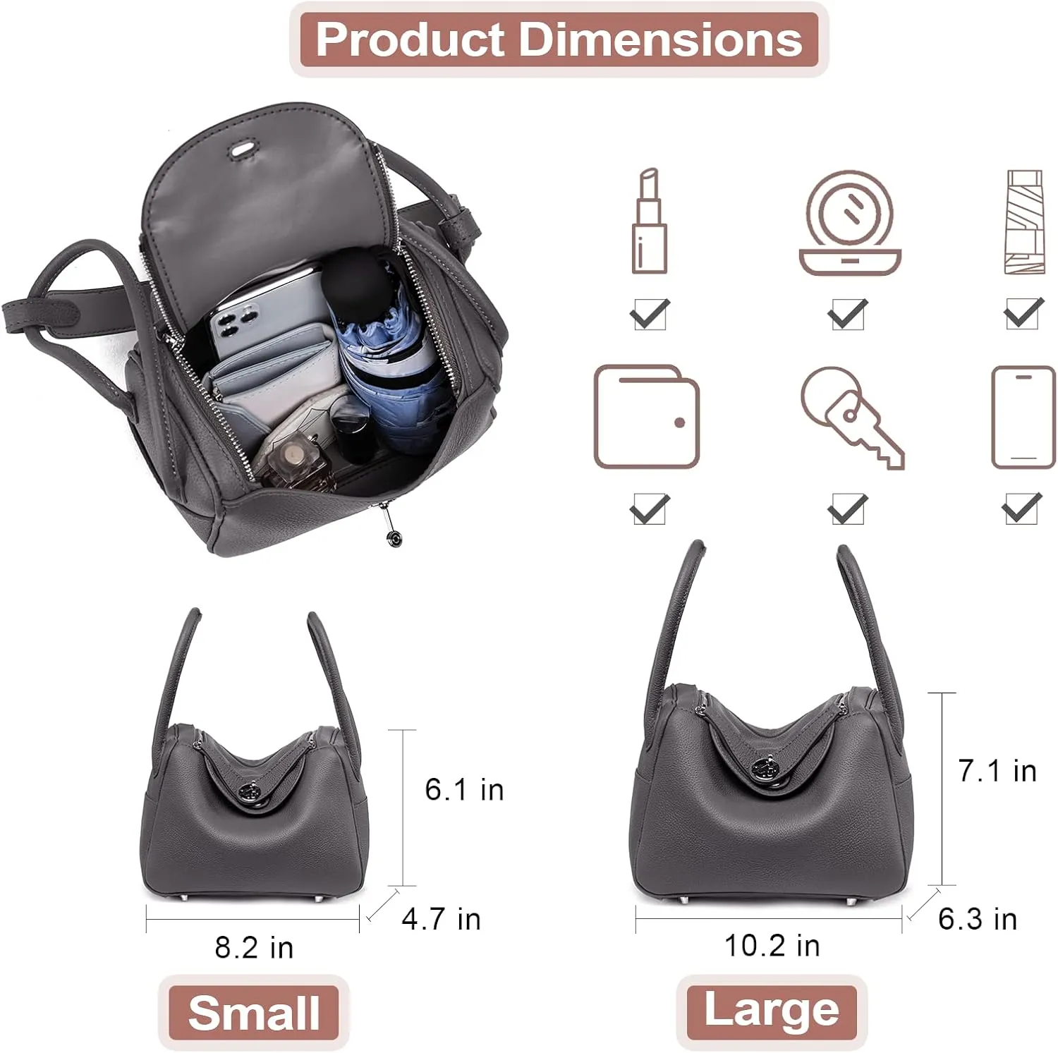 POPSEWING DIY Bag Kit LD Luxury Tote Bags for Women, Unique Gifts for Girlfriend, Romantic Leather Shoulder Bag Kit, DIY Handmade Crossbody Bag for Personalized Gifts (Large, Pink)