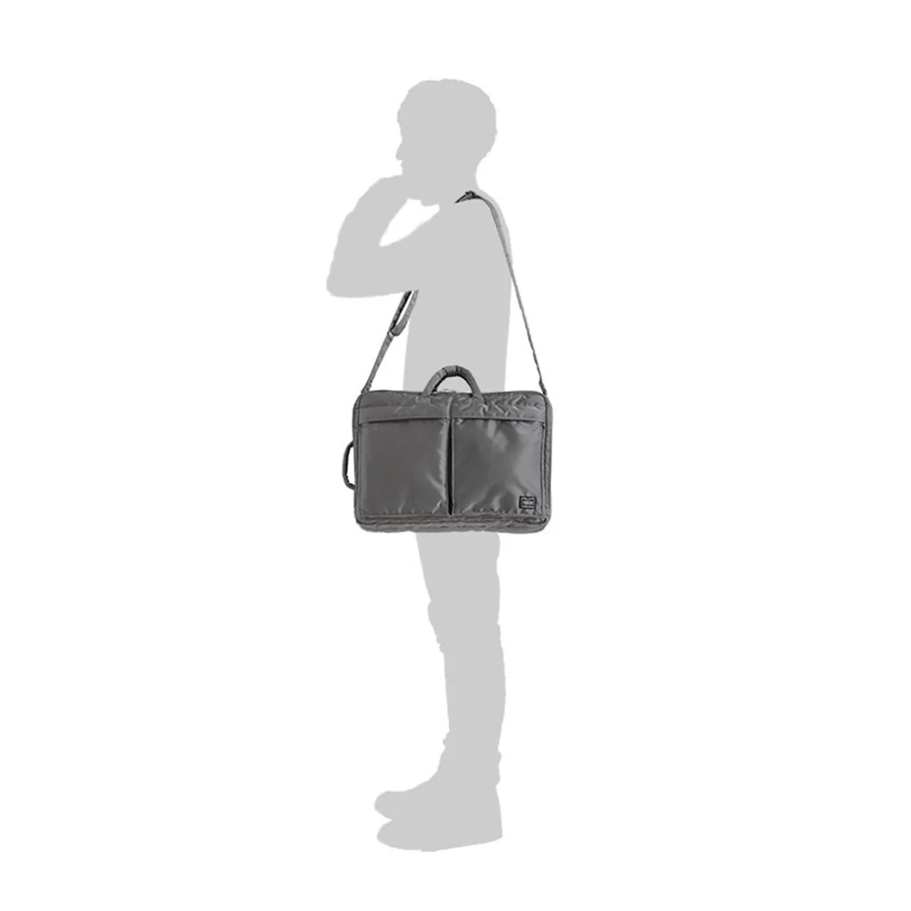 porter by yoshida 3way briefcase (grey)