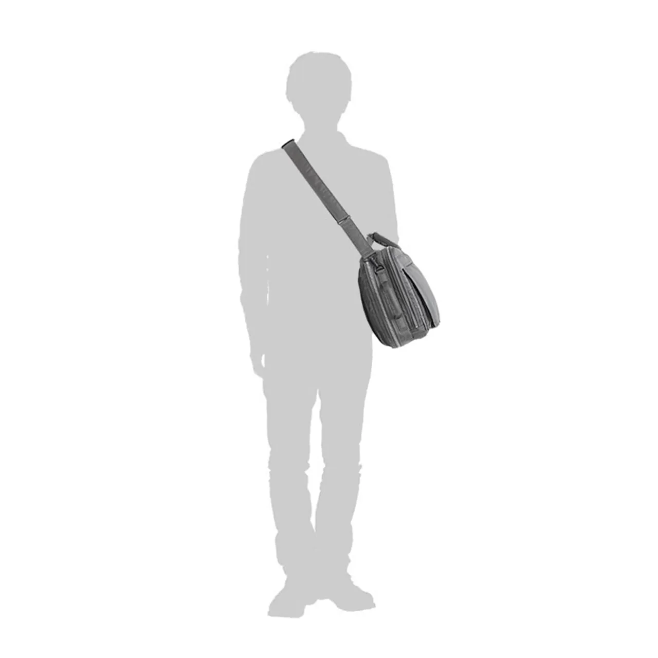 porter by yoshida 3way briefcase (grey)