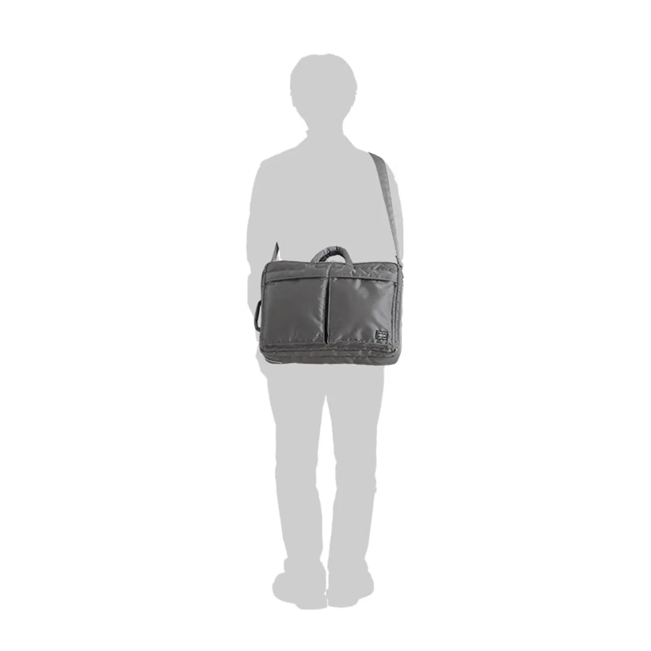 porter by yoshida 3way briefcase (grey)