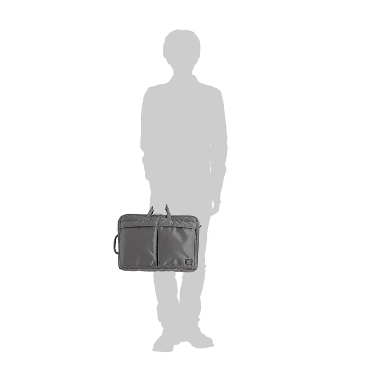 porter by yoshida 3way briefcase (grey)