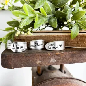 Positive Affirmation Spoon Rings