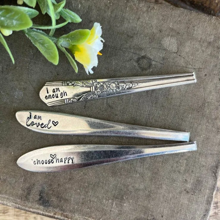Positive Affirmation Spoon Rings