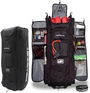 PowerNet Baseball Bag, Travel Bag for Softball Baseball Accessories & Baseball Gear, Fits Baseball Glove, Bat, Helmet, Batting Gloves & Catchers Gear