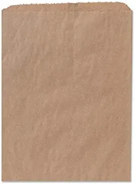 Premium Quality Paper bag – Slim Profile Kraft Notion Bag | Envelope Flat Merchandise Bag – Pinch Bottom Brown (Kraft, 6"x9") - 500/Pack