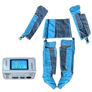 Pressotherapy Lymphatic Drainage Blue Air Compression Suit